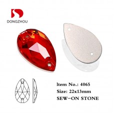 DZ 4065 22*13 MM tear drop crystal sew on stone